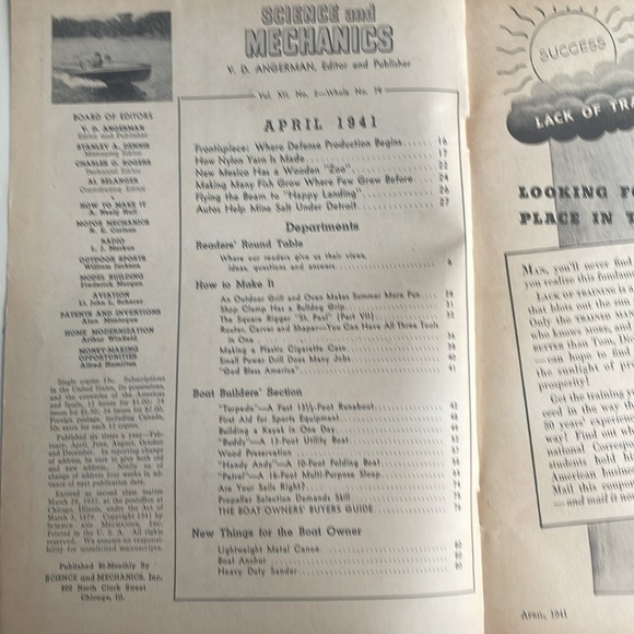 Vtg - Science and Mechanics 1941 - Magazine - Picture 2 of 9